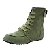 Gsheocm Zapatos de mujer de estilo informal, estilo Roman, cortos, de piel, talla 40, color negro, verde, 41 EU