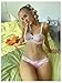 Verdusa Women's Floral Lace Bow Knot Underwire Thong Satin Lingerie Set Light Pink Medium