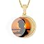 Gold Round Blank Pendant