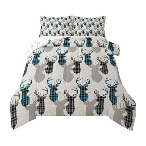 Erosebridal Christmas Deer Comforter Set Cover