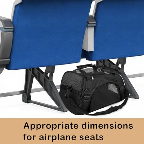 6 Pcs Cat Carrier 16.9 x 9.6 x 8.3 Inch Portable Soft-Sided Pet Carrying Bag Comfortable Foldable Bag for Small Pet Travel Under 6.6 Lbs Cat (6 Colors) - Image 7