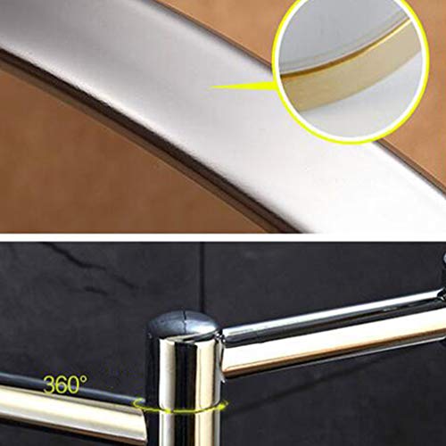 Miroir de beaute grossissement 3X avec miroir cosmétique extensible argent