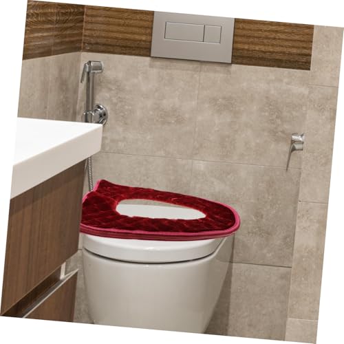 Funda de asiento de inodoro reutilizable de flanela LIFKOME para invierno 5