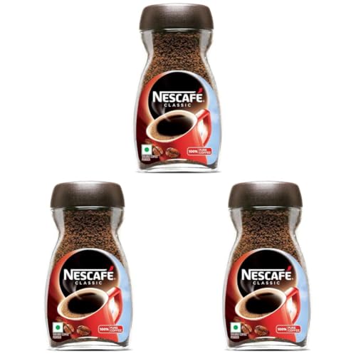 Image of Nescafe Classic Instant Coffee Powder, 48g Bottle (Pack of 3)