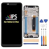 A-MIND for Nokia 5.1 Plus/X5 LCD Display Screen Replacement TA-1120 TA-1105 TA-1102 5.86 inch Touch Screen Full Assembly Repair Kits,with Tools