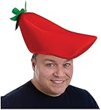 Plush Chili Pepper Hat Party Accessory (1 count) (1/Pkg)
