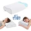 Memory Foam Pillows Cervical Pillow for Neck Pain Relief, Ergonomic Pillow for Shoulder Pain, Orthopedic Contour Pillow for Side Sleepers, Neck Support Pillows for Sleeping with Cooling Pillowcase