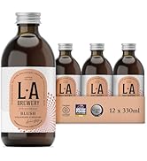 L.A Brewery | Non Alcoholic Sparkling Craft Kombucha Drink - Blush (Strawberry & Rhubarb) - 12 x ...