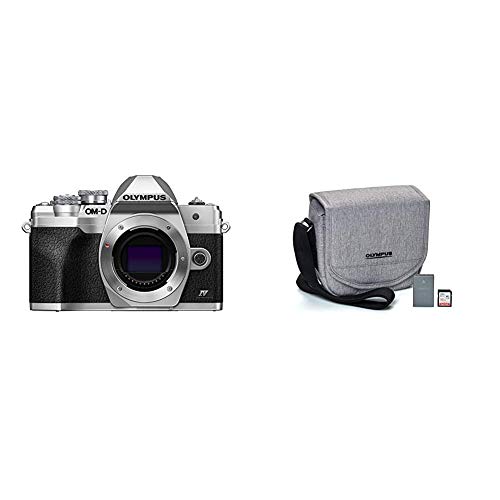 Olympus OM-D E-M10 Mark IV Silver Camera Body with Olympus Starter Kit