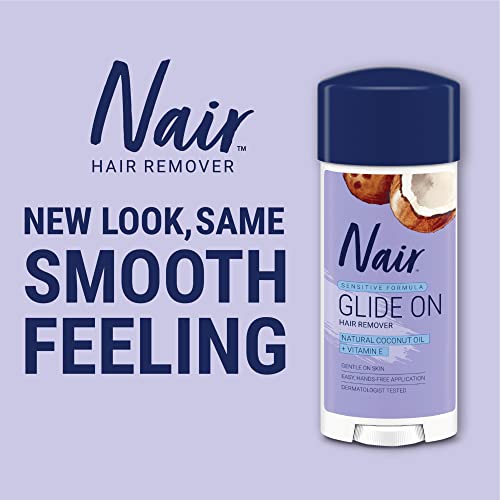 Nair 103306 Hair Remover Sensitive Formula Glide On Depilatory Cream 3.3 Oz thumb #2