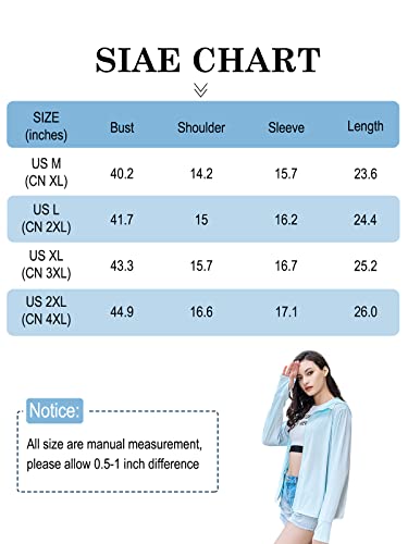 Century Star Sun Protection Jacket For Women Upf 50+ Cooling Hoodie Spf Long Sleeve Zip Up Shirt With Pockets Hiking Fishing Outdoor Shirt Black Us 2Xl(Cn 4Xl) #TOP6