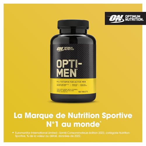 Optimum Nutrition Opti-Men Multivitamines, 180 Comprimés, Cure de 2 Mois – Image 3