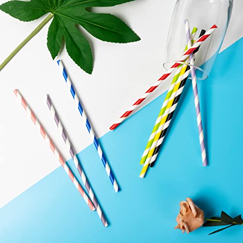 Pitillos biodegradables de papel 7.75" 100 unidades miniatura 6