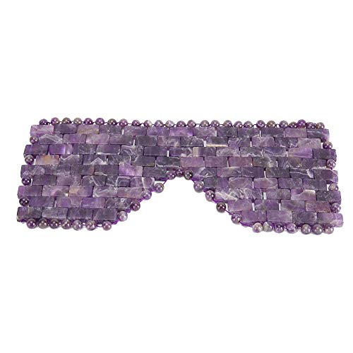 Máscara de ojos de piedra de jade con piedras frías calmantes para reducir ojos hinchados