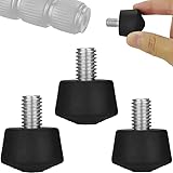3個 三脚フットパッド 三脚アクセサリー ゴム石突 交換用石突 滑り止め三脚一脚フットパッド 3/8インチスレッド三脚フットパッドの交換用 滑り止め 安定撮影 写真アクセサリー