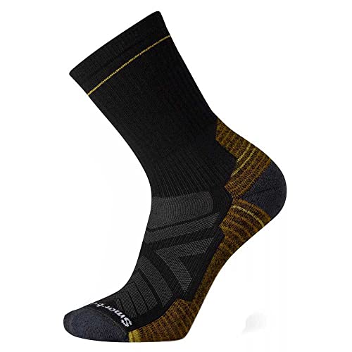 SmartWool Hike Light Cushion Crew Socks, Black, Large