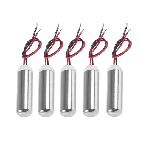 AEDIKO 5pcs DC Coreless Motor 1.5v-3v Waterproof Micro Vibration 8000-24000rpm Mini Vibrating Motor 7mmx25mm for Electric Toothbrush Toys Dental Equipments