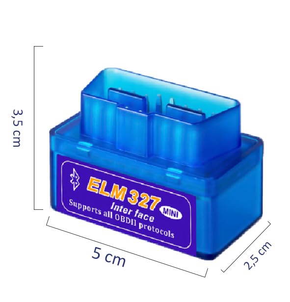Scanner Diagnostico OBD2 Bluetooth Auto – SOLO ANDROID – Lettura e Cancellazione Codici Errore Motore – Compatibile con Veicoli OBDII Benzina e Diesel dal 1996 – Facile da Usare