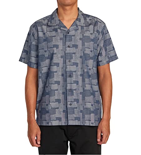 Haut tissé RVCA manches courtes pour un look boro décontracté en taille XX-Large