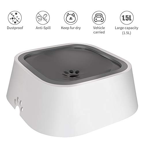 Cotcool Dog Water Bowl Spill Proof Pet Splash-Free Water Bowl Cat Water Feeder