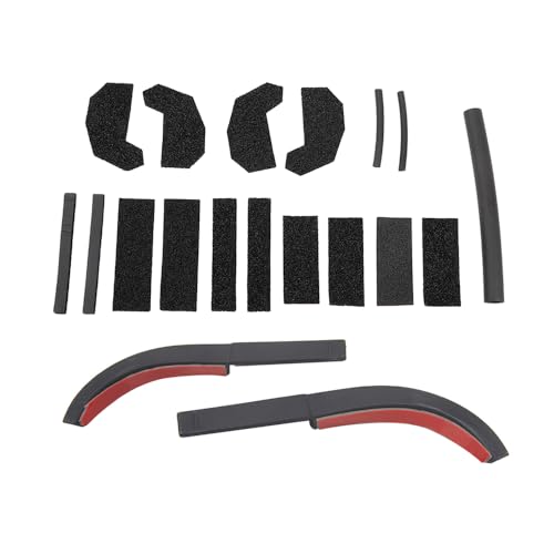 17PCS Car Hard Top Seal Kit Rain Leakage Foam Blocker Repair Set 2PCS Rain Driverter Rain Gutter for Jeep Wrangler JK JKU 2007-2017 Interior Exterior Accessories