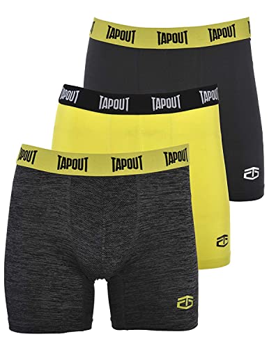 TAPOUT Mens Performance Boxer Briefs - 3-Pack Stretch Performance Training Underwear Breathable Athletic Fit No Fly2