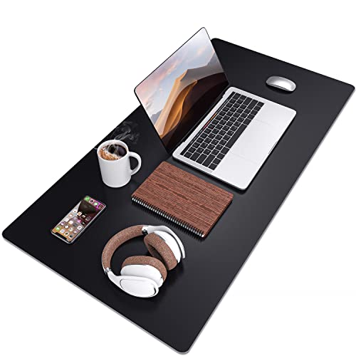 Gimars Desk Mat,Upgrade Odorless Anion Released 31.5x15.7inch XXL Desk Pad Protector,Mouse Pad, Food Grade Silicone Leather Desk Blotter,Non-Slip,Waterproof Desk Writing Pad for Office,Home and Gaming