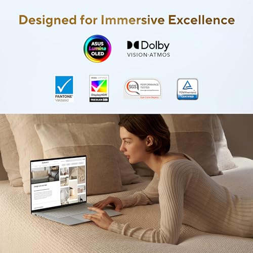 Image of ASUS Zenbook S 16 (2026),AMD Ryzen AI 9 465,AMD Radeon iGPU, 32GB RAM, 1TB SSD,OLED, 16 inch, (40 cm), Windows 11, M365 Basic(1 Year)* Office 2024, Scandinavian White,1.50 kg,UM5606GA-SR249WS,Co-pilot+ PC