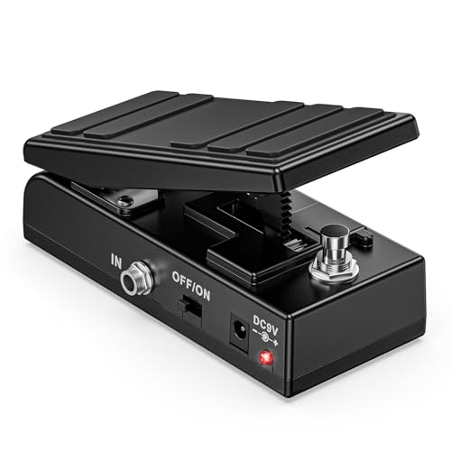 LEKATO Guitar Wah Pedal, Wah Volume Pedal, Mini Small Electric Guitar Effect Pedal with Active...