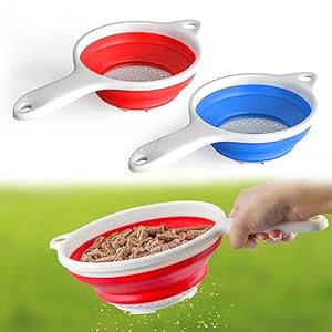 2 Pcs Wood Pellets Sifter, Pellets Sifting Pan Sieve Suitable for Traeger Pellets Pit Boss Pellets, Perfect Pellet Grill Smoker Accessories for Filter Dust from Wood Pellets