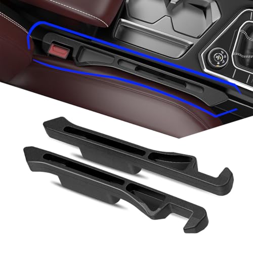 LSYPY 2PCS Car Seat Gap Filler, 2025 Neu Lückenfüller für Autositze, Kann das Lückenproblem zwischen dem Sitz und der Konsole einiger Modelle lösen (schwarz)