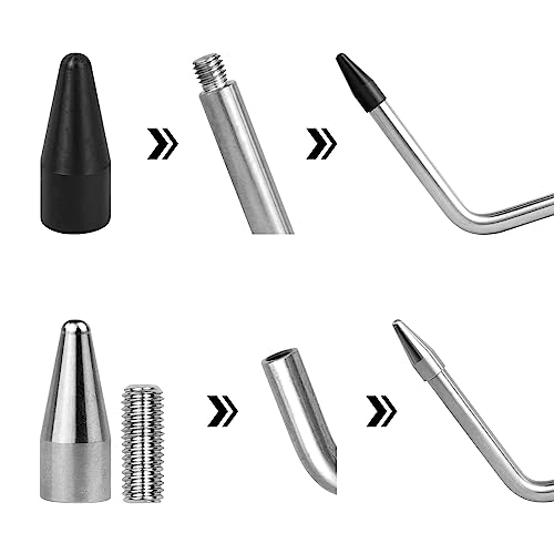 Image of LadyRosian 22PCS Dent Repair Rods Tools Paintless Dent Repair Stainless Steel Kits with S-Hook for Car Auto Body Dents Hail Damage Removal Set