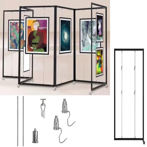 Accroche tableau robuste avec support pliable en aluminium mobile 5pcs - 2