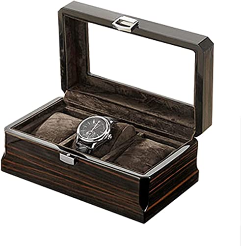Boîte à montres 3 slots présentoir montre homme et écrin bijoux