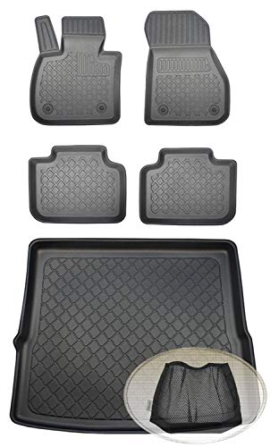 Preisvergleich Produktbild ZentimeX Z392556 Set Kofferraumwanne Gummifußmatten + Klettnetztasche (Laderaumwanne, Kofferraummatte, Automatten)