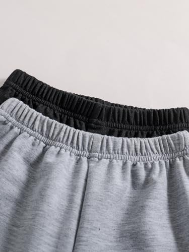 2 Pack Boys Elastic Waist Joggers Sweatpants Kids Pull-On Active Athletic Pants3