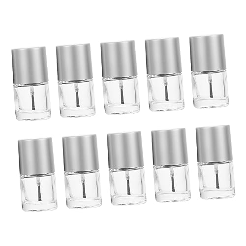 Vaguelly Vacías De Esmalte De 10ml Rellenables para Manicura Vidrio Transparente