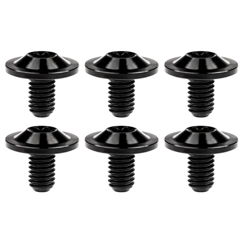 Image of Titanium Bolt Torx Head M6x10 15 20mm Screw for Bicycle Motorcycle Car Modification Pack of 6 (Black, M6x10mm)