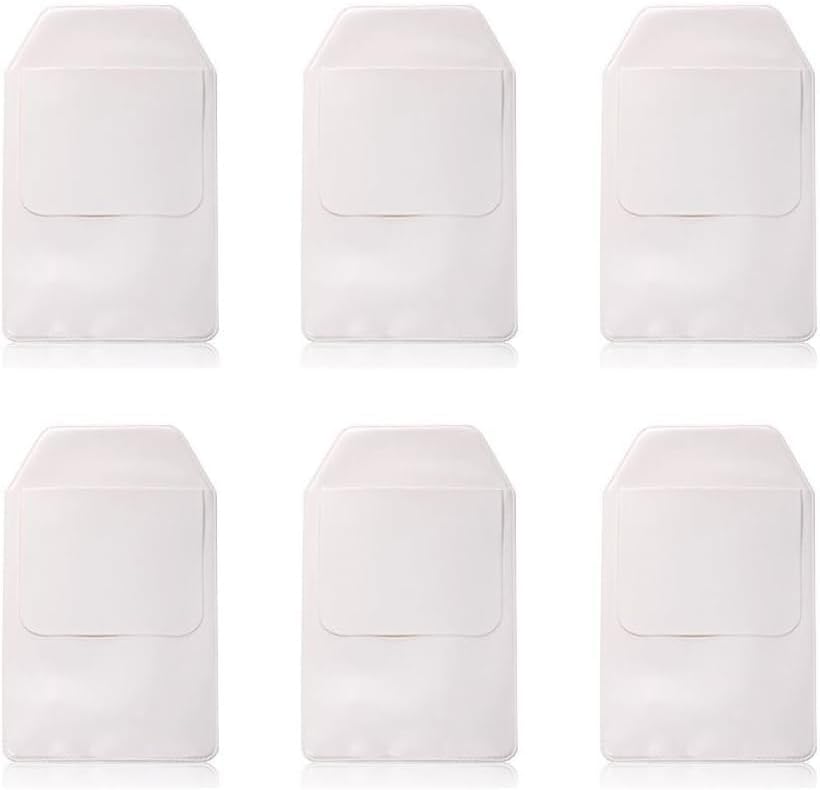 XVSGE 6PCS White Pocket Protector for School Hospital Office Pen Leaks