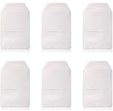 MosBug 6Pcs White Pocket Protector with Pen Leaks for School,Hospital, Office
