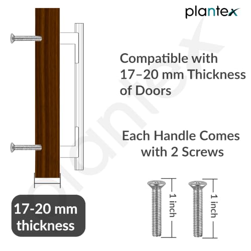 Image of Plantex Aluminium Cabinet Handle /900mm Wardrobe Handle for Home /Cupboard Door Pull-Push Handles for Office - Pack of 1 (DTC-5580, Black)