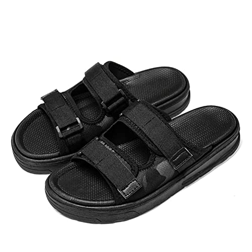 Eliogn Fashion Hook and Loop Slide Sandals for Men and Women Width Adjustable Comfortable Non-Slip Sports Sandals Suitable for Indoor and Outdoor Sandals