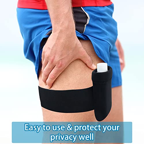 14 Pcs Urine Test Complete Kit Includes 2 Translucent Portable Empty Bottles, 10 Adhesive Temperature Test Strips, Neoprene Bag And Hi-Stretch Hidden Leg Straps, Portable Travel Urine Test Bottle #TOP4