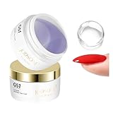 JODSONE Crystal Builder Top Coat Gel – 15g Ultra Clear Builder Gel & Top Coat for Nail Strengthening, Glossy Finish & Sculpting Structure, No Wipe, U V/LED Curing Needed