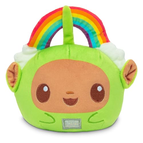 TeeTurtle Reversible Teletubbies Dipsy 4-Inch Two-Sided Flip Plush Toy with Embroidered Details - Cute Mini Collectible Plush for Kids, Teens, and Adults
