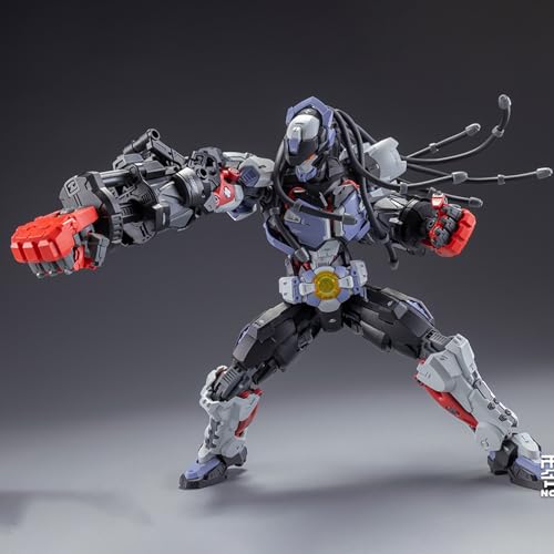 Image of Pipigirl 1:10 Plastic Assembly Action Figures Kits, Boxer Baki and Sparring Robot, 8.2 in Mecha Model, Easy to Assemble