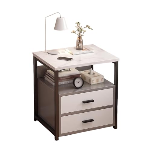 ナイトテーブルベッドサイドテーブル ベッド横 テーブルベッドサイドチェストbedside table drawer床??寝室 棚night stand小さめスリム引き出し付きおしゃれ手入れが簡単(D)