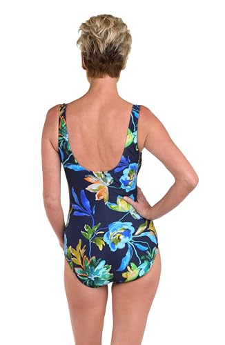 Maxine of Hollywood Women's Side Shirred Girl Leg One Piece Swimsuit2