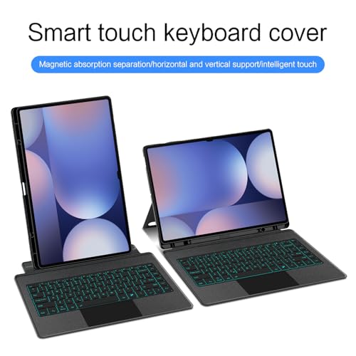 Teclado Samsung Galaxy Tab S8 Ultra SM-X900 funda negra ratón Bluetooth táctil 4