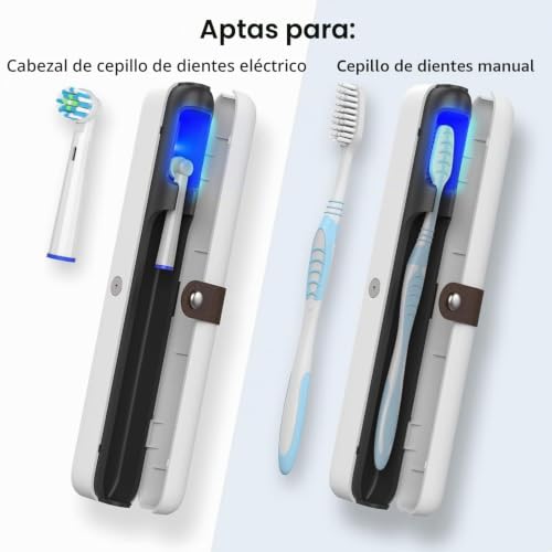 Miniatura 5 de Hubicare Estuche De Viaje Portátil Para Desinfectante De Cepillo De Dientes Uv, Esterilización De Ciclo Automático Uv-C Y Esterilizador Recargable 1 Paquete